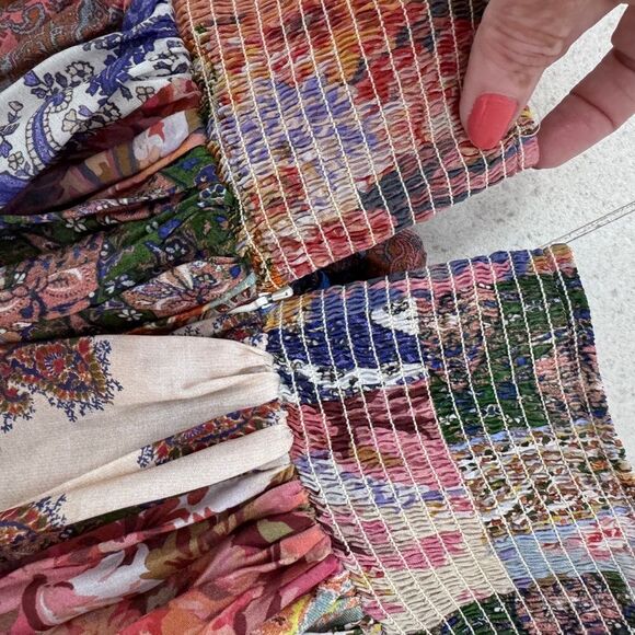 Zimmermann Devi Mixed Print Halter Neck Silk Dress - Patch Paisley Sz 0P / US 2 - Picture 7 of 9